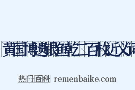 黄国博遗银鱼乾二百枚近义词是什么意思的图片